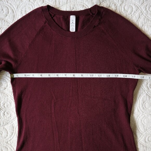 Maroon Lululemon Crew Neck Knit Sweater - Picture 3 of 6